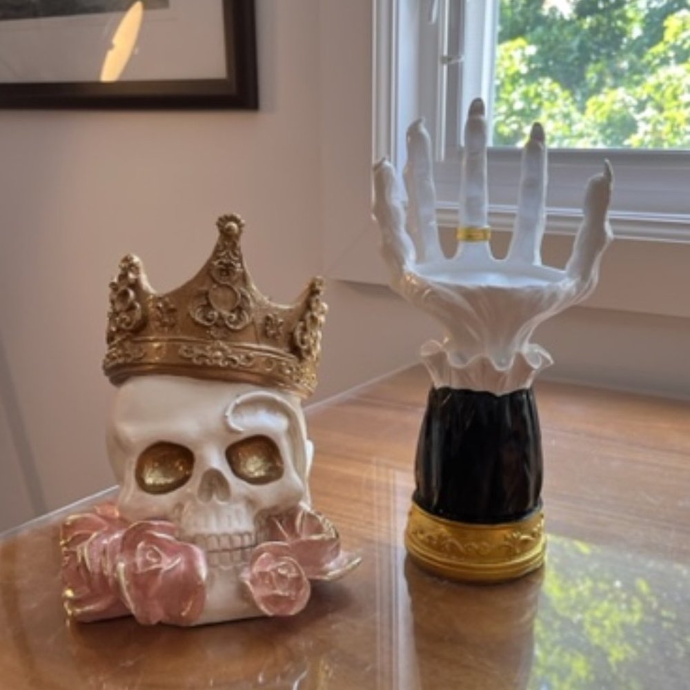 Skeleton Hand Candle Holder